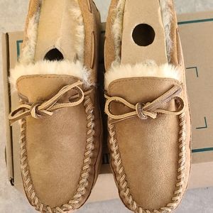 Kids Sz 4 LL Bean Wicked Good Moccasins